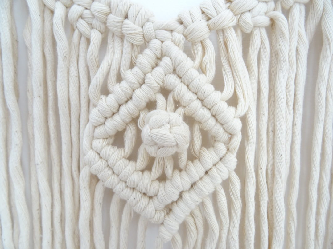 exemple corde coton macramé